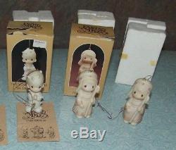 RARE VINTAGE Precious Moments Figurine Collection Lot-1979 Adore Him Music Box