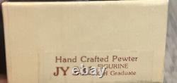 RARE Vintage Precious Moments Chapel Mini Pewter Figurine Girl Graduate JY231