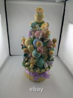 RARE precious moments bradford exchange easter basket blessings 2008