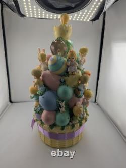 RARE precious moments bradford exchange easter basket blessings 2008