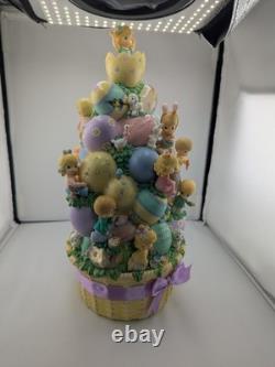 RARE precious moments bradford exchange easter basket blessings 2008