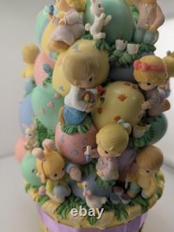RARE precious moments bradford exchange easter basket blessings 2008