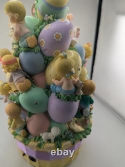 RARE precious moments bradford exchange easter basket blessings 2008