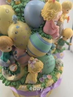 RARE precious moments bradford exchange easter basket blessings 2008