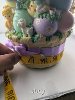 RARE precious moments bradford exchange easter basket blessings 2008