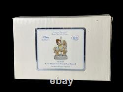 Rare 2011 Precious Moments Love Makes the World Go Round Disney Figurine 121028