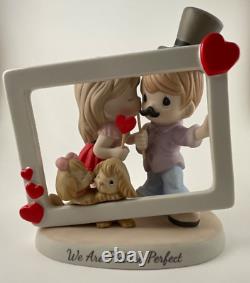 Rare! Precious Moments 3 D Figurine We Are Picture Perfect Couple With Dogs