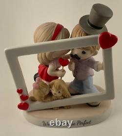 Rare! Precious Moments 3 D Figurine We Are Picture Perfect Couple With Dogs