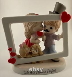 Rare! Precious Moments 3 D Figurine We Are Picture Perfect Couple With Dogs