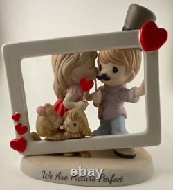 Rare! Precious Moments 3 D Figurine We Are Picture Perfect Couple With Dogs