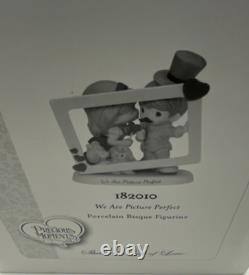 Rare! Precious Moments 3 D Figurine We Are Picture Perfect Couple With Dogs