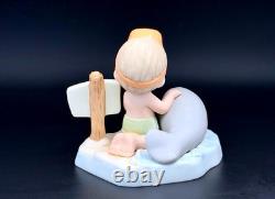 Rare Precious Moments Boy w Manatee Limited Ed. Endangered Species New