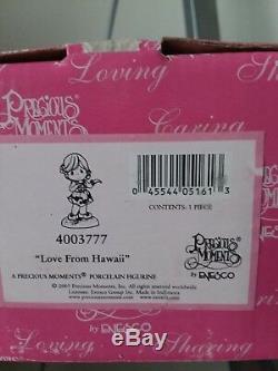 Rare Precious Moments Hawaiian Exclusive Love From Hawaii Signed New In Box