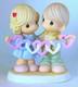 Rare Precious Moments Our Hearts Are Intertwined With Love Figurine