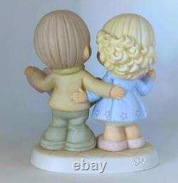 Rare Precious Moments Our Hearts Are Intertwined With Love Figurine