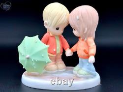Rare Precious Moments'Rainy Day Friends' Adorable Childhood Charm Figurine