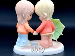 Rare Precious Moments'Rainy Day Friends' Adorable Childhood Charm Figurine