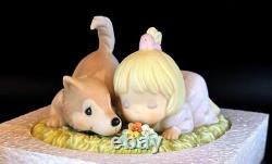 Rare Precious Moments Together Fur-ever Girl and Dog Figurine