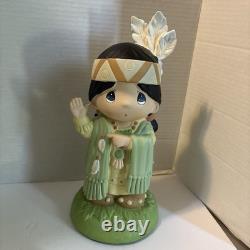 Rare! Set Precious Moments 2006 Sam Butcher Native American 12 Thanksgiving EUC