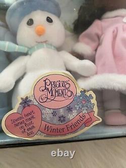 Rare Vintage Precious Moments Winter Friend Barbara & Billy NIB. Box Has Damage
