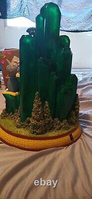Rare large Precious Moments Wizard Of Oz Emerald City. Lights up about 15 tall