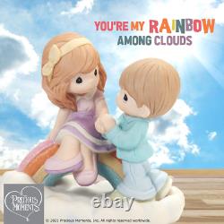 SALE? New PRECIOUS MOMENTS Porcelain Figurine YOU'RE MY RAINBOW AMOUNG CLOUDS
