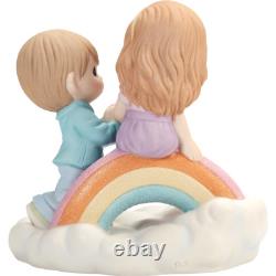 SALE? New PRECIOUS MOMENTS Porcelain Figurine YOU'RE MY RAINBOW AMOUNG CLOUDS