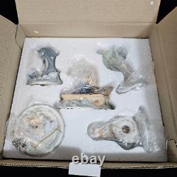 SIGNED Precious Moments 2014 Caribbean Celebration Cruise Set Dolphin Parrot NEW