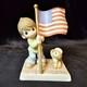Signed Precious Moments Holding Onto Freedom Usa Flag Patriotic Chapel Event