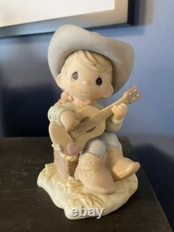 SIGNED Precious Moments Home On The Range Club 2002 Event exclusive set of 2