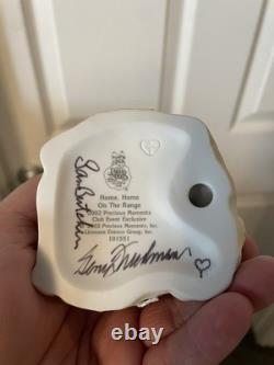 SIGNED Precious Moments Home On The Range Club 2002 Event exclusive set of 2
