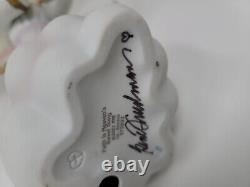 Signed PRECIOUS MOMENTS Faith Is Heaven's Sweet Song 9 Angel with Harp Figurine