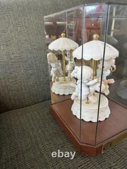 Signed Precious Moments LOVE MAKES THE WORLD GO ROUND With Display of 15000