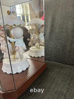 Signed Precious Moments LOVE MAKES THE WORLD GO ROUND With Display of 15000