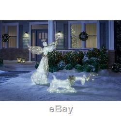 Sweet Serenity 60 IN LED Lighted Angel With Flute For Christmas Outdoor Decor