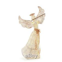 Sweet Serenity 60 IN LED Lighted Angel With Flute For Christmas Outdoor Decor
