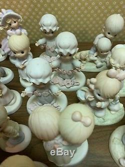 THIRTY THREE (33) precious moments figurines LOT vintage includes 70s 80s 90s