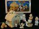 T Precious Moments-7 Pc. Fall Festival/harvest Jubilee Set-lighted Barn/pumpkins