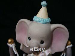 T Precious Moments-Baby Elephant On Tightrope-I Love You Tons-Dumbo-RARE