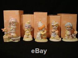 T Precious Moments EXTREMELY RARE Clown Series-SET OF 5-All In Boxes