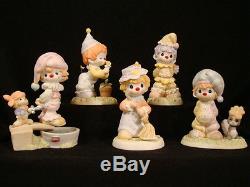 T Precious Moments EXTREMELY RARE Clown Series-SET OF 5 withBoxes