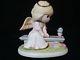 T Precious Moments-heaven's Embrace-bereavement/sorrow-angel/bench/heaven/tears