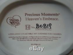 T Precious Moments-Heaven's Embrace-Bereavement/Sorrow-Crying Angel/Bench/Heaven