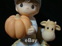 T Precious Moments-Rare Set Of 2-LE/1200 Worldwide-FFA Exclusive-Farmer Girl/Boy