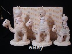 T Precious Moments-Reg/Large Nativity-3 Kings/Camels-$475V-Cross Marks