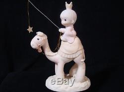 T Precious Moments-Reg/Large Nativity-3 Kings/Camels-$475V-Cross Marks