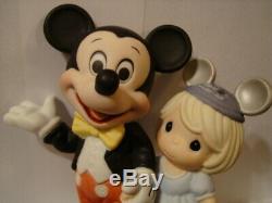 T Precious Moments-SIGNED/GENE-Mickey Mouse-Disney Park-Where Dreams Come True