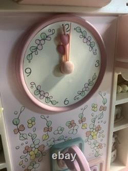 VNTG Enesco Precious Moments Toyland Illuminated Musical Action Clock WORKS 90s