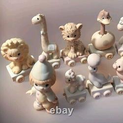 VTG 12 PC PRECIOUS MOMENTS BIRTHDAY TRAINCLOWN, YRS 1-10, BABY EUC WithO BOX