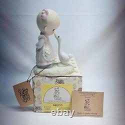 VTG 1978 Precious Moments Make A Joyful Noise Goose E-1374G 2'Wx3 1/2Lx4 1/2 H